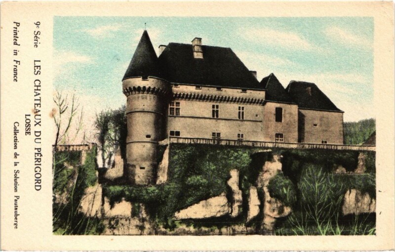 Carte postale ancienne Losse Les Chateaux du Perigord France à Losse