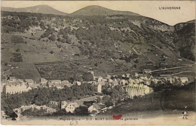 Carte postale ancienne Le Mont Dore vue generale à Mont-Dore