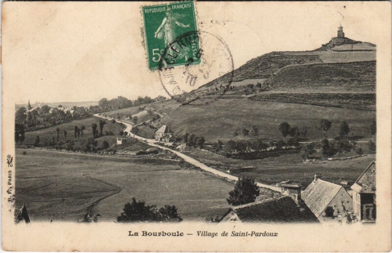 Carte postale ancienne La Bourboule Village de Saint-Pardoux à La Bourboule