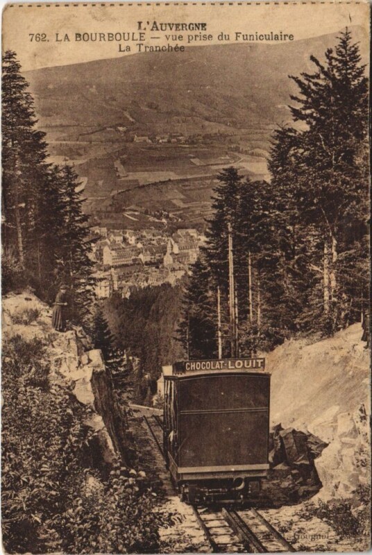 Carte postale ancienne La Bourboule vue prise du Funiculaire à La Bourboule