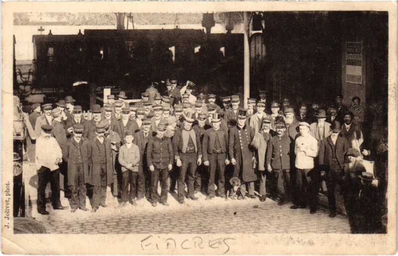 Carte postale ancienne Paris Petits Metiers Fiacres