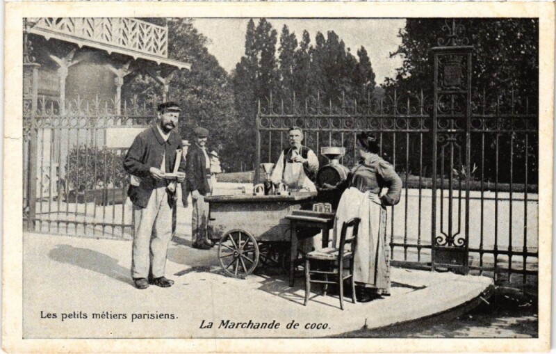 Carte postale ancienne Paris Petits Metiers Le Marchand de coco
