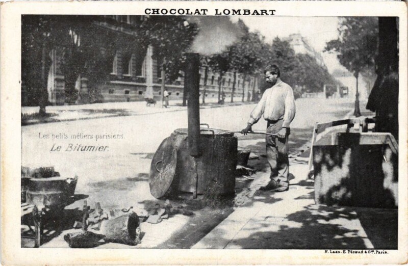 Carte postale ancienne Paris Petits Metiers le Bitumier