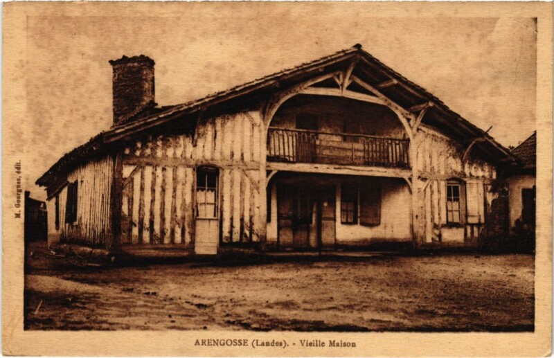 Carte postale ancienne Arengosse Vieille Maison France à Arengosse