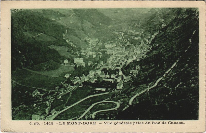 Carte postale ancienne Le Mont Dore vue generale à Mont-Dore