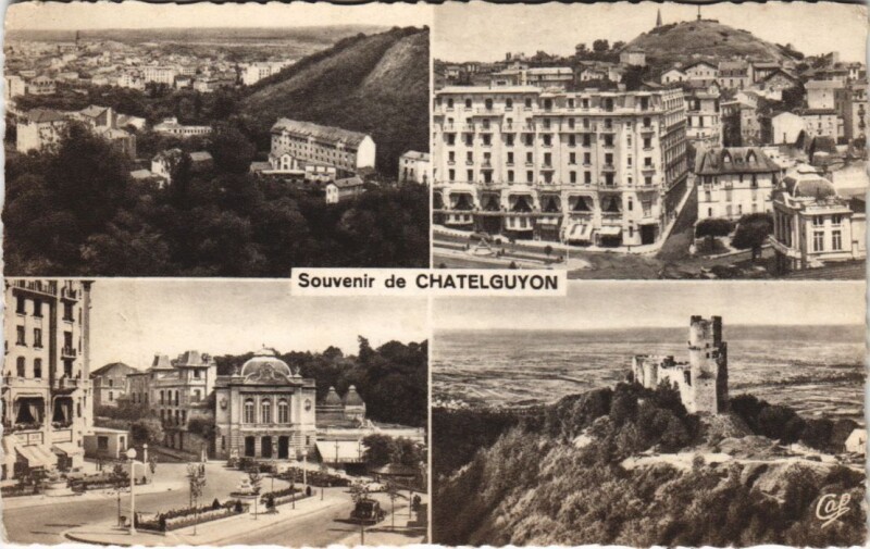 Carte postale ancienne Chatel Guyon souvenir