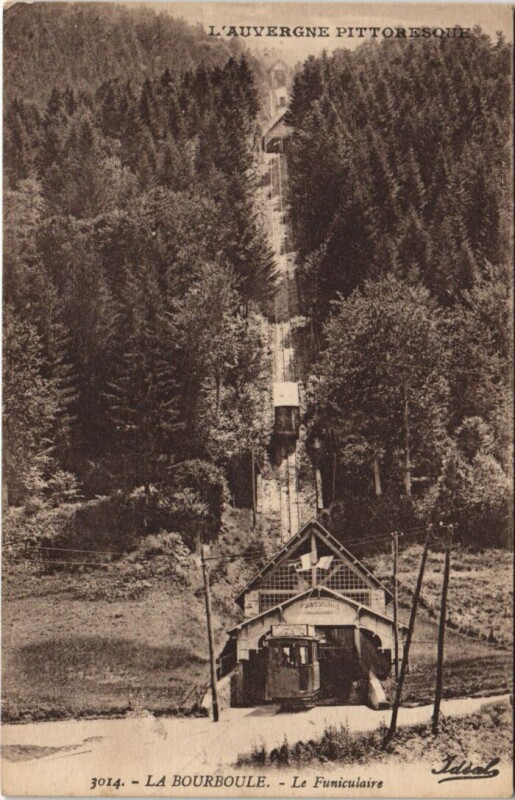 Carte postale ancienne La Bourboule Le Funiculaire à La Bourboule