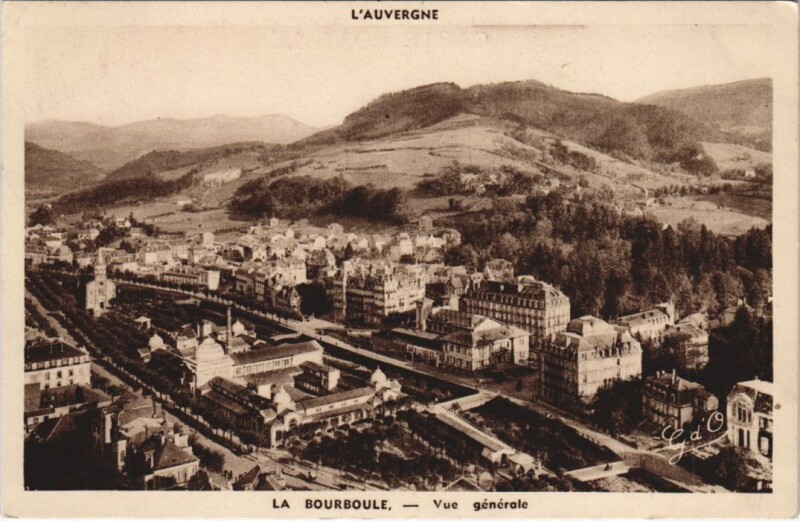 Carte postale ancienne La Bourboule vue generale à La Bourboule