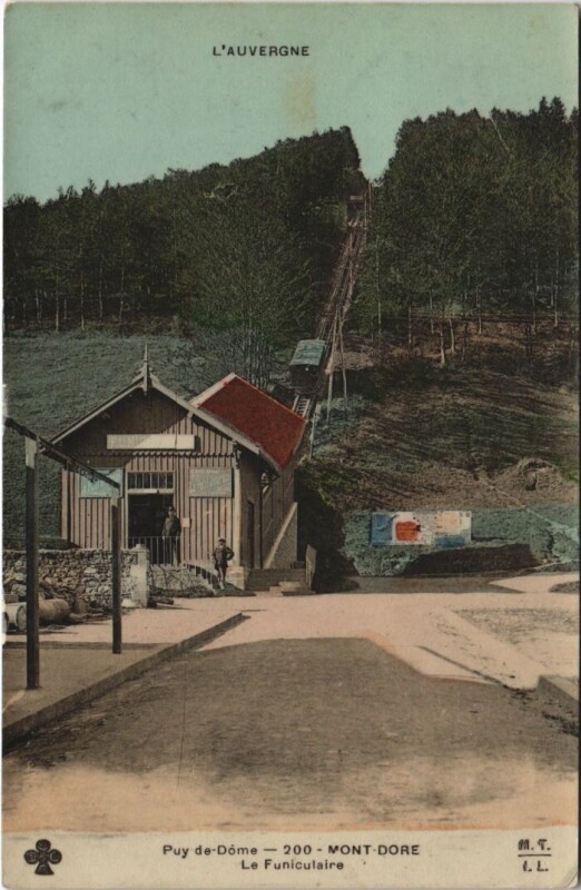 Carte postale ancienne Le Mont Dore Le Funiculaire à Mont-Dore