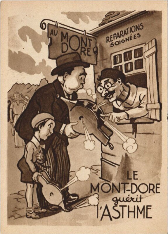 Carte postale ancienne Le Mont Dore souvenir à Mont-Dore