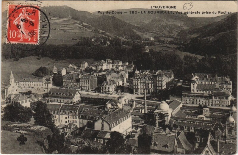 Carte postale ancienne La Bourboule vue generale à La Bourboule