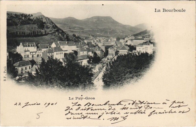 Carte postale ancienne La Bourboule à La Bourboule