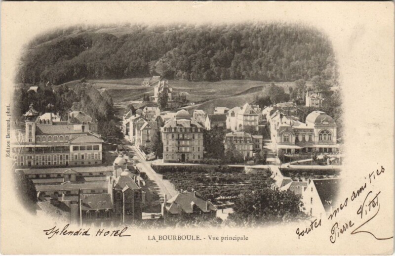 Carte postale ancienne La Bourboule vue principale à La Bourboule