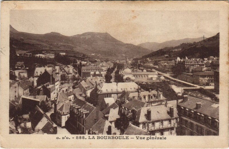 Carte postale ancienne La Bourboule vue generale à La Bourboule
