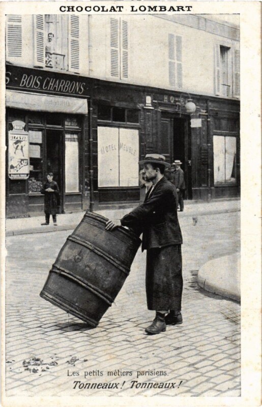 Carte postale ancienne Tonneaux ! Tonneaux !