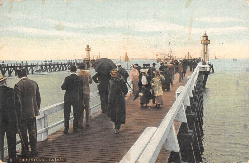 Carte postale ancienne Trouville La Jetee