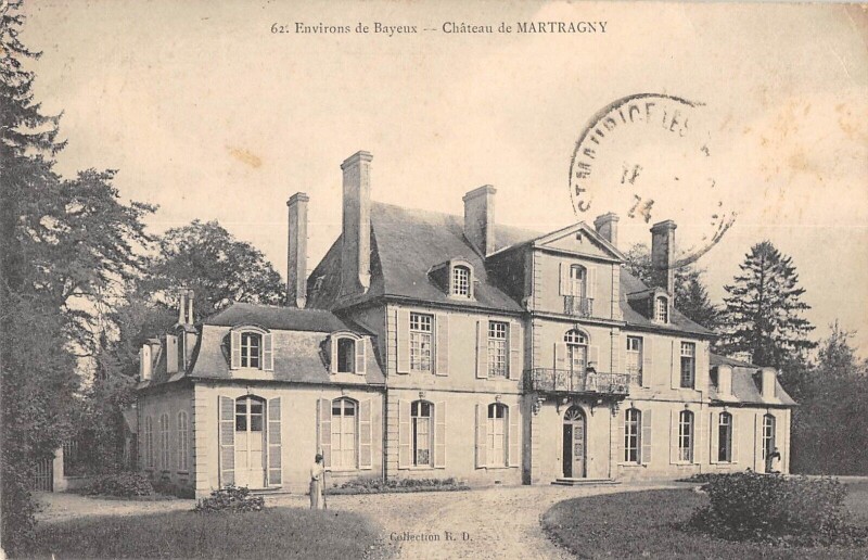 Carte postale ancienne Environs De Bayeux Chateau De Martragny à Bayeux