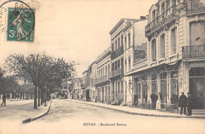 Carte postale ancienne Royan Boulevard Botton à Royan