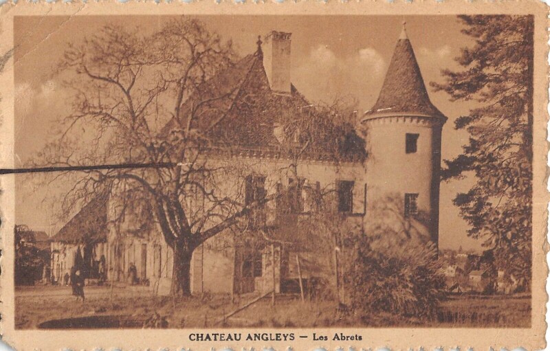 Carte postale ancienne Chateau Angleys Les Abrets