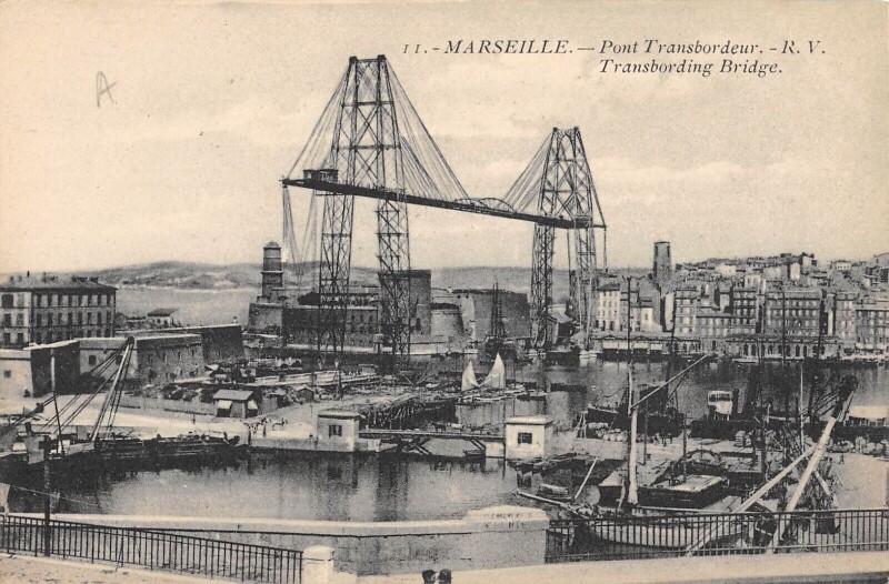 Carte postale ancienne Marseille Pont Transbordeur à Marseille