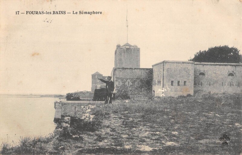 Carte postale ancienne Fouras Les Bains Le Semaphore à Fouras