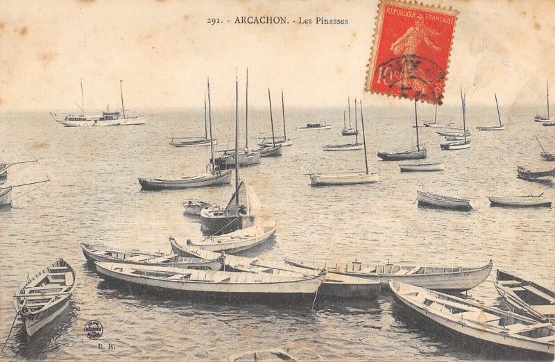 Carte postale ancienne Arcachon Les Pinasses à Arcachon