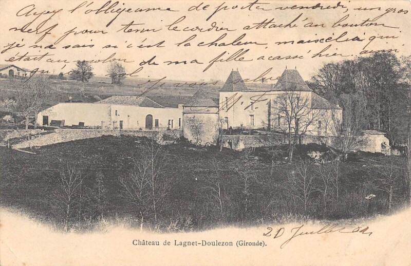 Carte postale ancienne Château de Lagnet-Doulezon à Doulezon
