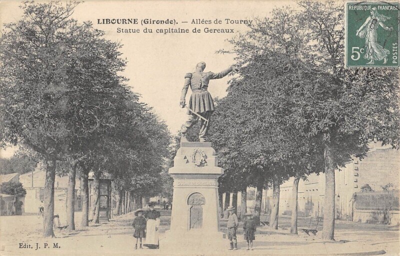 Carte postale ancienne Libourne Allees De Tourny à Libourne