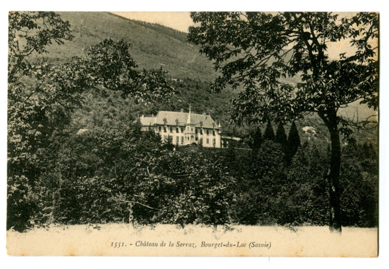 Carte postale ancienne Savoie Le Bourget-du-Lac Château de la Serraz au Bourget-du-Lac