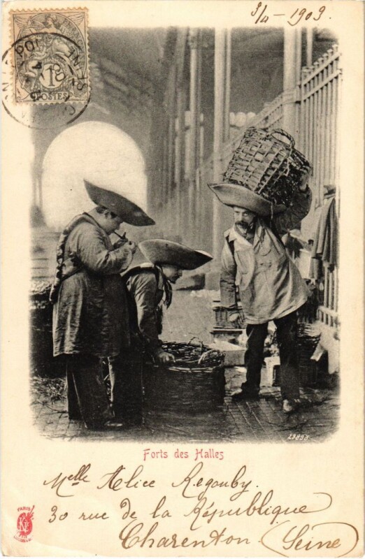 Carte postale ancienne Paris Petits Metiers Forts des Halles