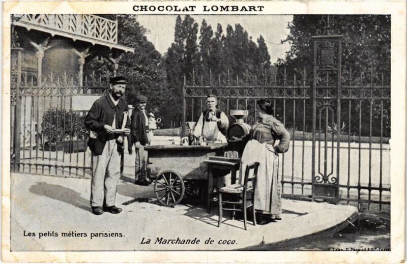 Carte postale ancienne Paris Petits Metiers la marchande de coco