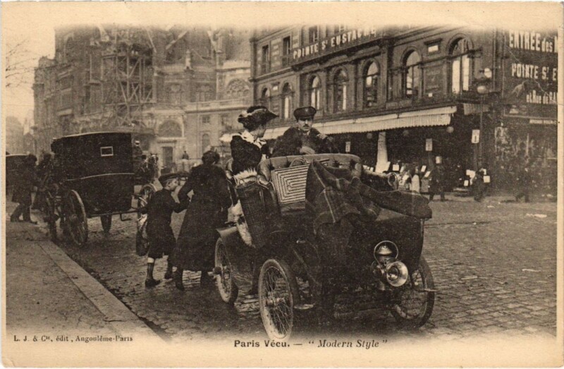Carte postale ancienne Paris Vecu. Modern style