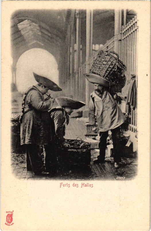Carte postale ancienne Paris Petits Metiers Forts des Halles