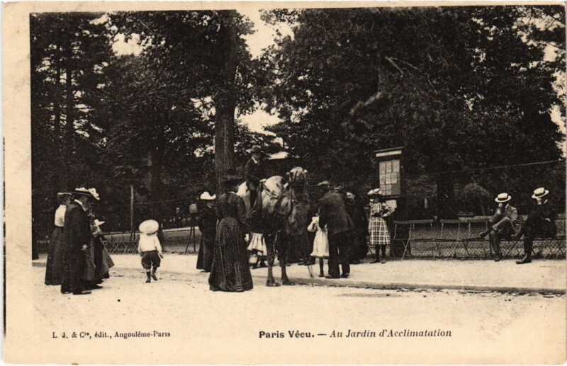 Carte postale ancienne Au Jardin d'Acclimatation à Neuilly-sur-Seine