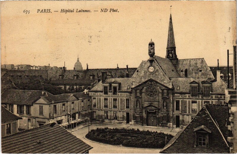 Carte postale ancienne Hôpital Laënnec à Paris 6e