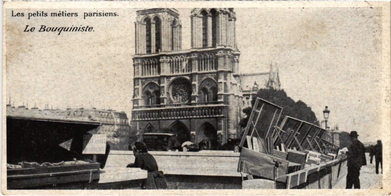 Carte postale ancienne Paris Petits Metiers Le Bouquiniste