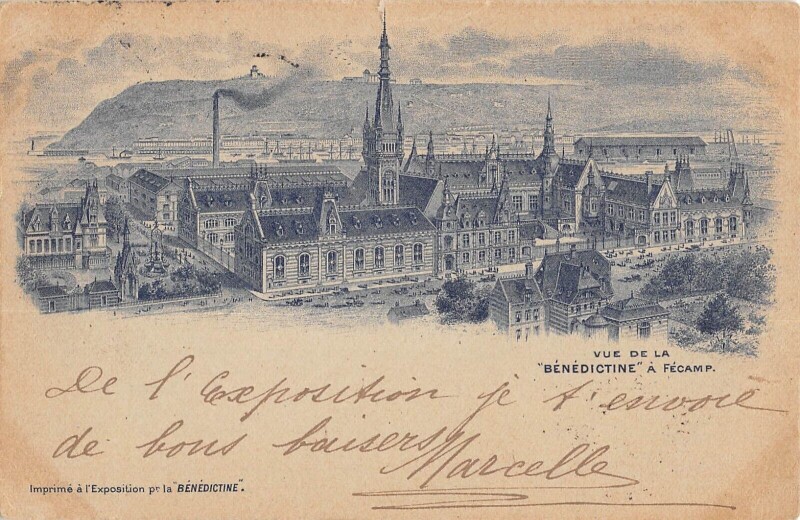 Carte postale ancienne Vue De La Benedictine A Fecamp