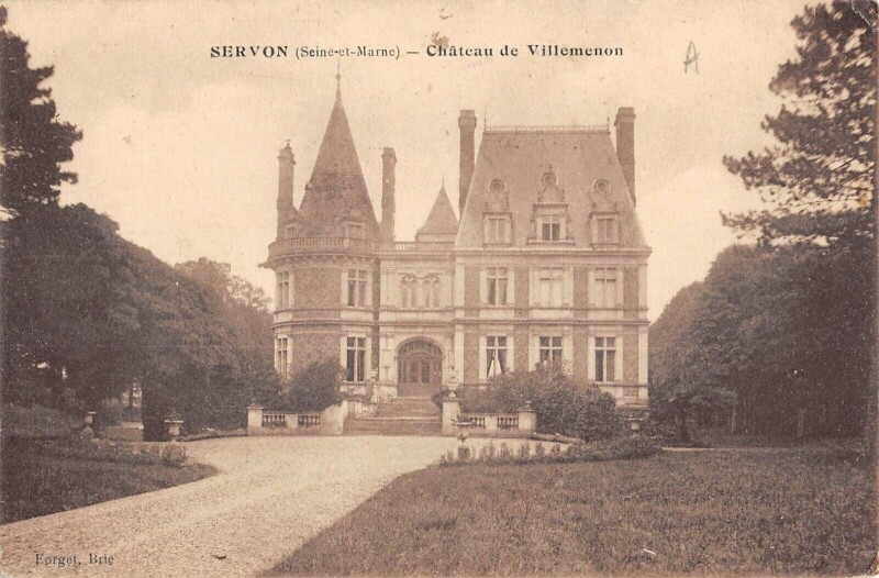 Carte postale ancienne Servon Chateau De Villemenon à Servon