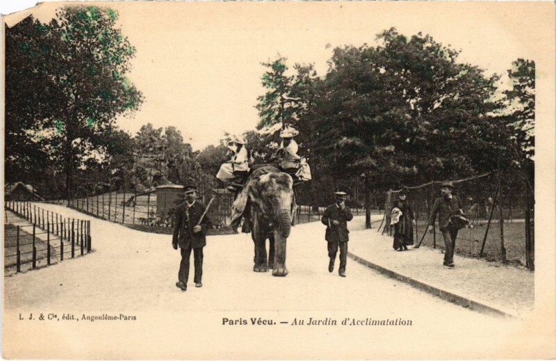 Carte postale ancienne Au Jardin d'Acclimatation à Neuilly-sur-Seine