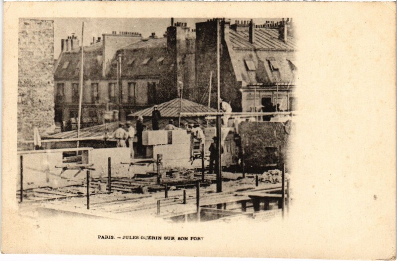 Carte postale ancienne Paris Affaire Dreyfus Jules Guerin sur son Fort