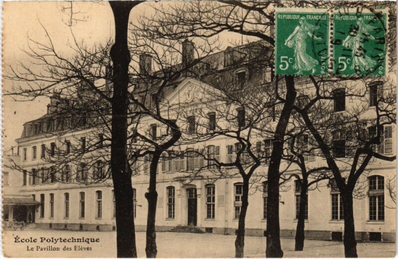 Carte postale ancienne Paris 5e Ecole Polytechnique Pavillon des Eleves à Paris 5e