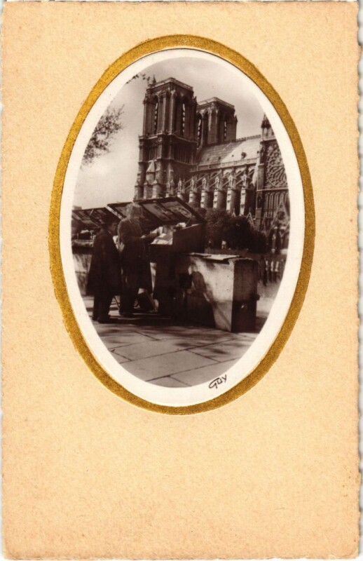 Carte postale ancienne Paris Petits Metiers les Bouquinistes