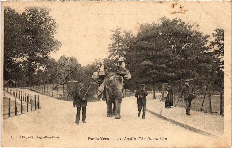 Carte postale ancienne Au Jardin d'Acclimatation à Neuilly-sur-Seine