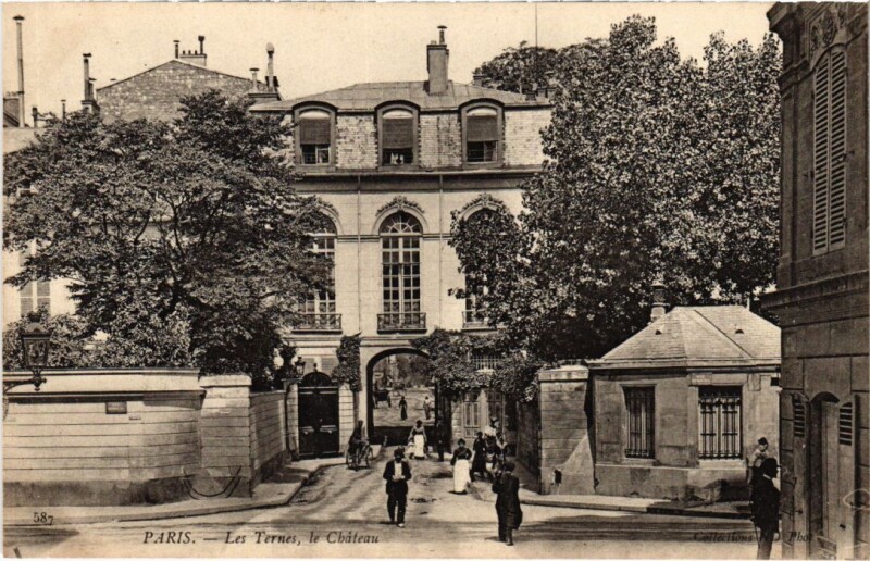 Carte postale ancienne Les Ternes, le Château à Paris 17e