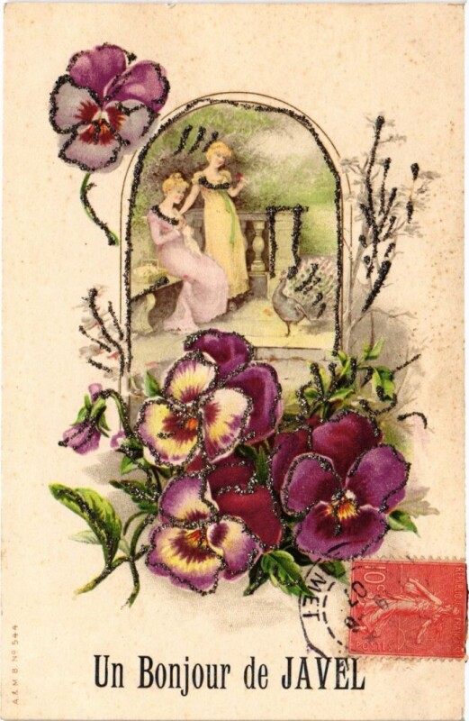Carte postale ancienne Un Bonjour de Javel à Paris 15e