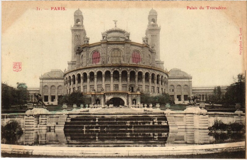 Carte postale ancienne Palais du Trocadéro à Paris 16e