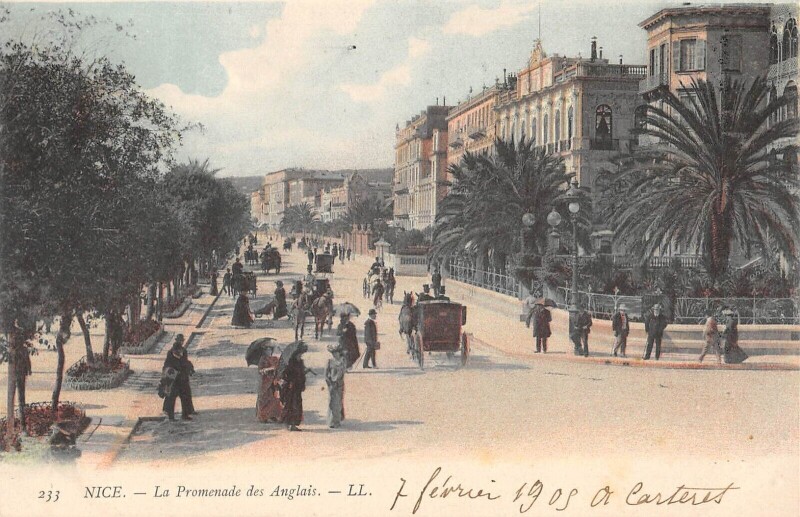 Carte postale ancienne Nice La Promenade Des Anglais