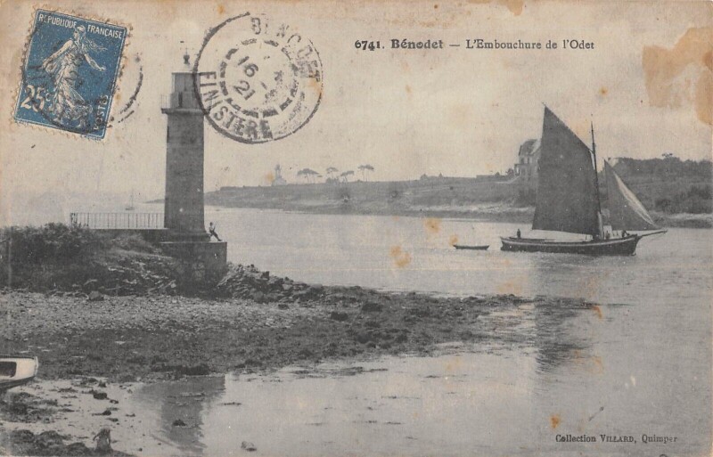 Carte postale ancienne Benodet L'Embouchure De L'Odet