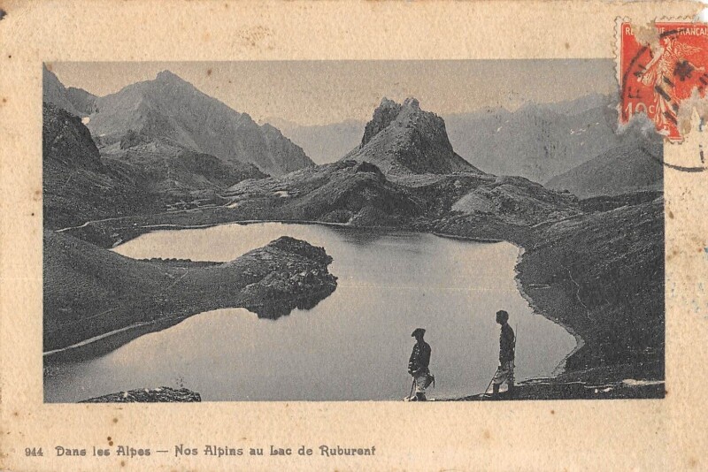 Carte postale ancienne Dans Les Alpes Nos Alpins Au Lac De Ruburent