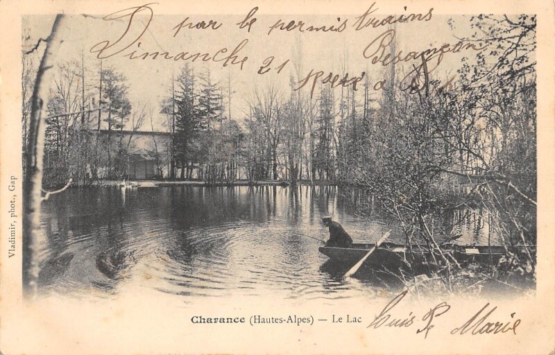 Carte postale ancienne Charance Le Lac